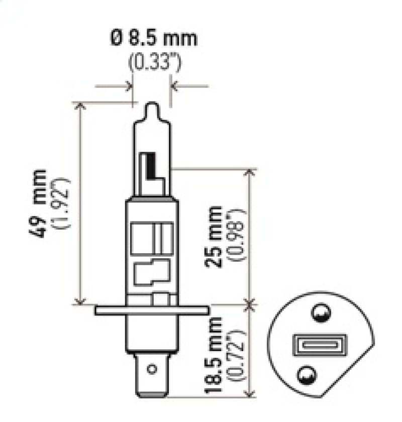 Hella Optilux H1 100W XB Extreme White Bulbs (Pair) - awdtuningtx