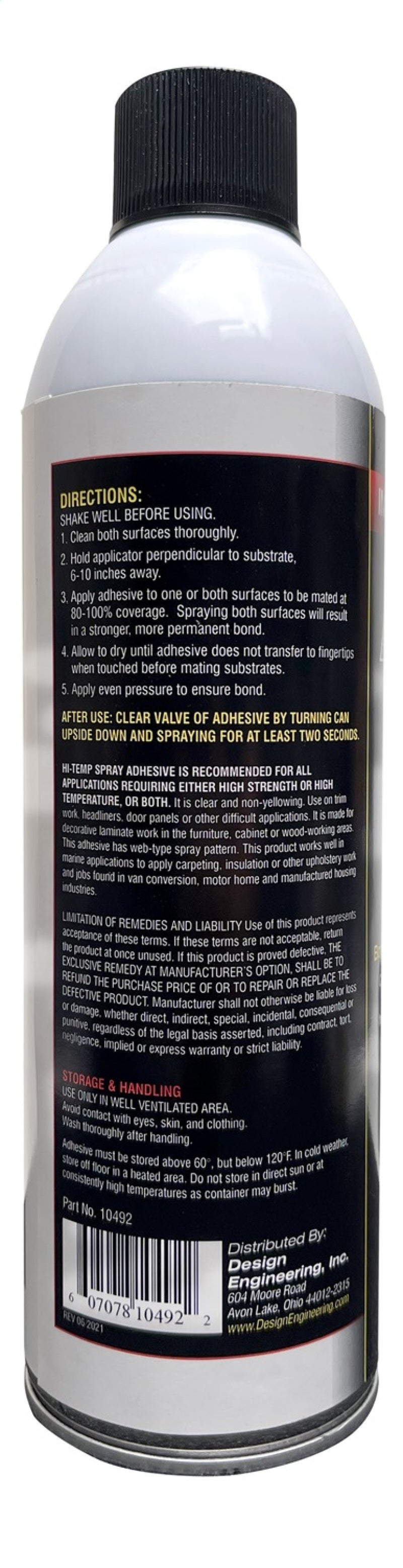 DEI Hi Temp Spray Adhesive 13.3 oz. Can - awdtuningtx