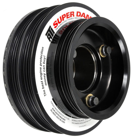 ATI Damper - 5.67in - Alum - (2) 4 Grv - Nissan RB26 - R32 Only - 1Pc - w/Power Steering Pulley - awdtuningtx