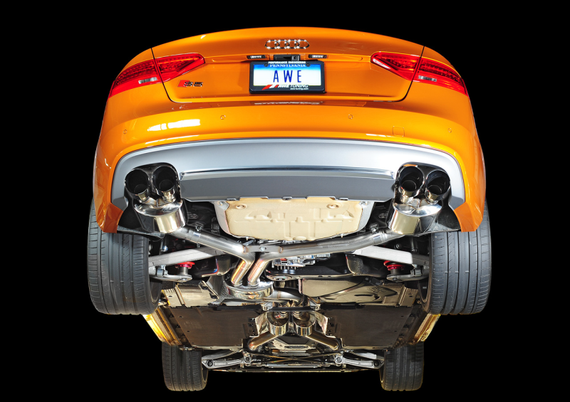 AWE Tuning Audi B8.5 S5 3.0T Touring Edition Exhaust System - Diamond Black Tips (102mm) - awdtuningtx
