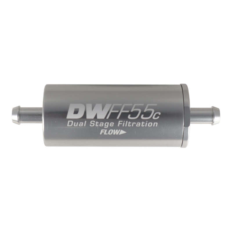 DeatschWerks 5/16in 10 Micron 55mm In-Line Fuel Filter Kit - awdtuningtx