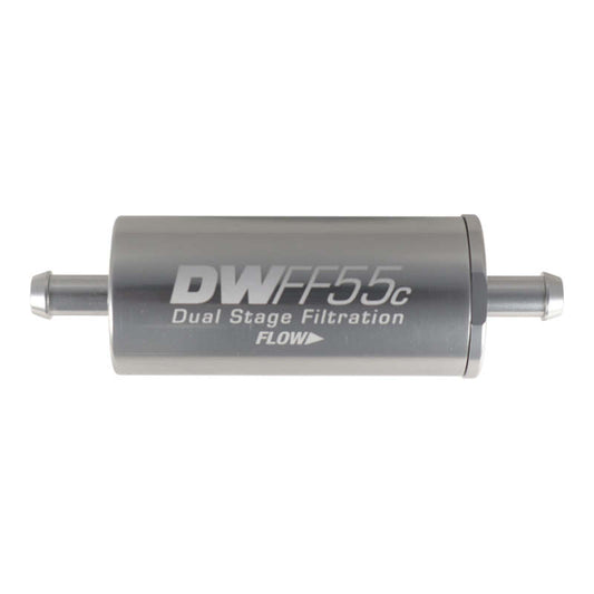 DeatschWerks 5/16in 10 Micron 55mm In-Line Fuel Filter Kit - awdtuningtx