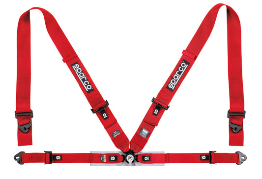 Sparco Belt 4Pt 3in/2in Competition Harness - Red - awdtuningtx