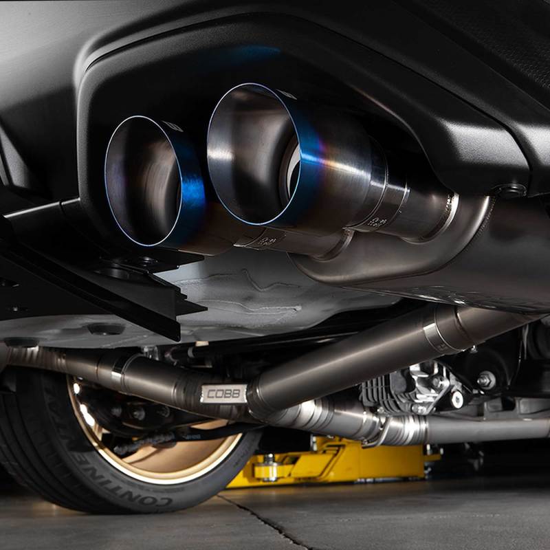 Cobb 22-23 Subaru WRX Titanium Catback Exhaust (Incl. Burnt Ti Tips) - awdtuningtx
