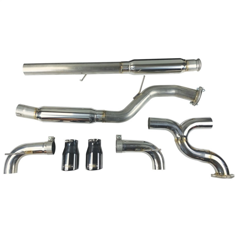 Injen 16-18 Ford Focus RS 3in Cat-Back Stainless Steel Exhaust w/ 4in Black Chrome Tips - awdtuningtx