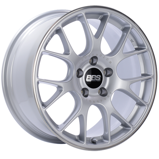 BBS CH-R 18x8.5 5x112 ET38 Brilliant Silver Polished Rim Protector Wheel -82mm PFS/Clip Required - awdtuningtx