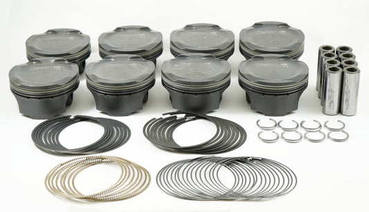 Mahle MS Piston Set Ford Coyote 314ci 3.701in Bore 3.650in Stroke 5.933in Rod .866 Pin -1cc 11CR - awdtuningtx