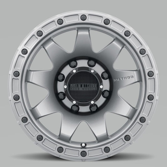 Method MR317 20x9 +18mm Offset 8x6.5 130.81mm CB Matte Titanium Wheel - awdtuningtx