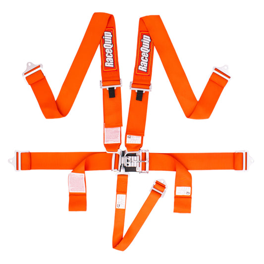 RaceQuip Orange L & L 5pt Seat Belt - awdtuningtx