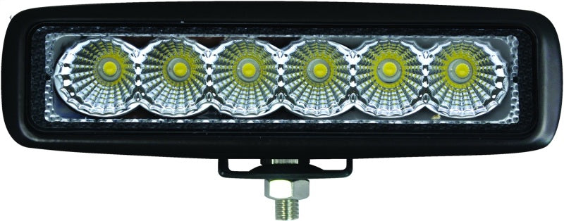 Hella Value Fit Mini 6in LED Light Bar - Flood Beam Pedestal - awdtuningtx