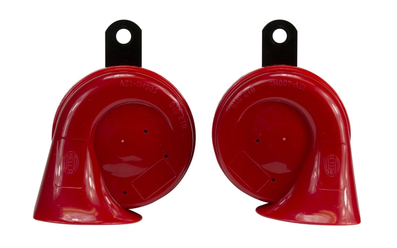 Hella Twin Trumpet Horn Kit 12V 400/500Hz (007424804 = 007424801) - awdtuningtx
