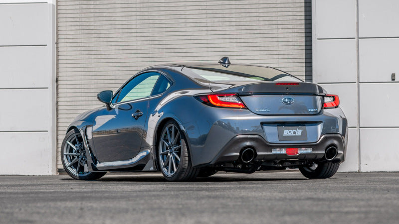 Borla 22-23 Subaru BRZ/Toyota GR86 2.4L RWD AT/MT S-Type Catback Exhaust - Black Chrome Tips - awdtuningtx