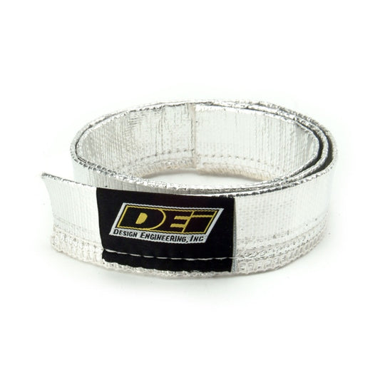 DEI Heat Sheath 3/4in x 3ft - Aluminized Sleeving - Sewn Edge - awdtuningtx