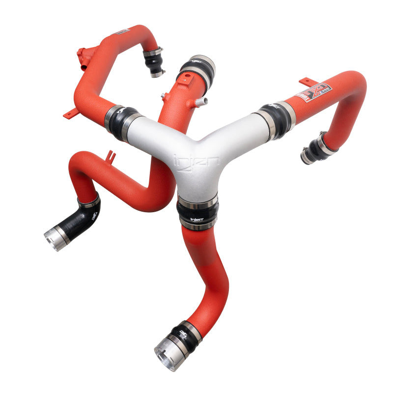 Injen 21-23 Ford Bronco 2.7L V6 (TT) EcoBoost SES Intercooler Pipes - Wrinkle Red - awdtuningtx