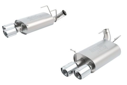 Borla 13-14 Mustang Shelby GT500 GT 5.8L V8 RWD Dual Split Rear Exit ATAK Exhaust Rear Section Only - awdtuningtx