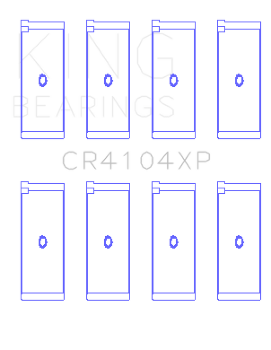 King Audi/VW 83-03 1.6L/1.8L/2.0L (Size +0.25) Performance Rod Bearing Set - awdtuningtx