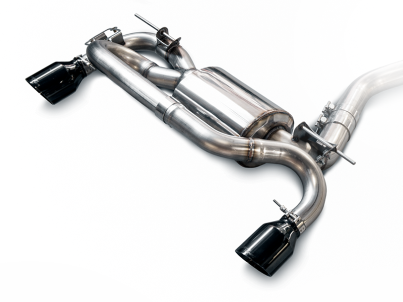 AWE Tuning BMW F22 M235i / M240i Touring Edition Axle-Back Exhaust - Diamond Black Tips (102mm) - awdtuningtx