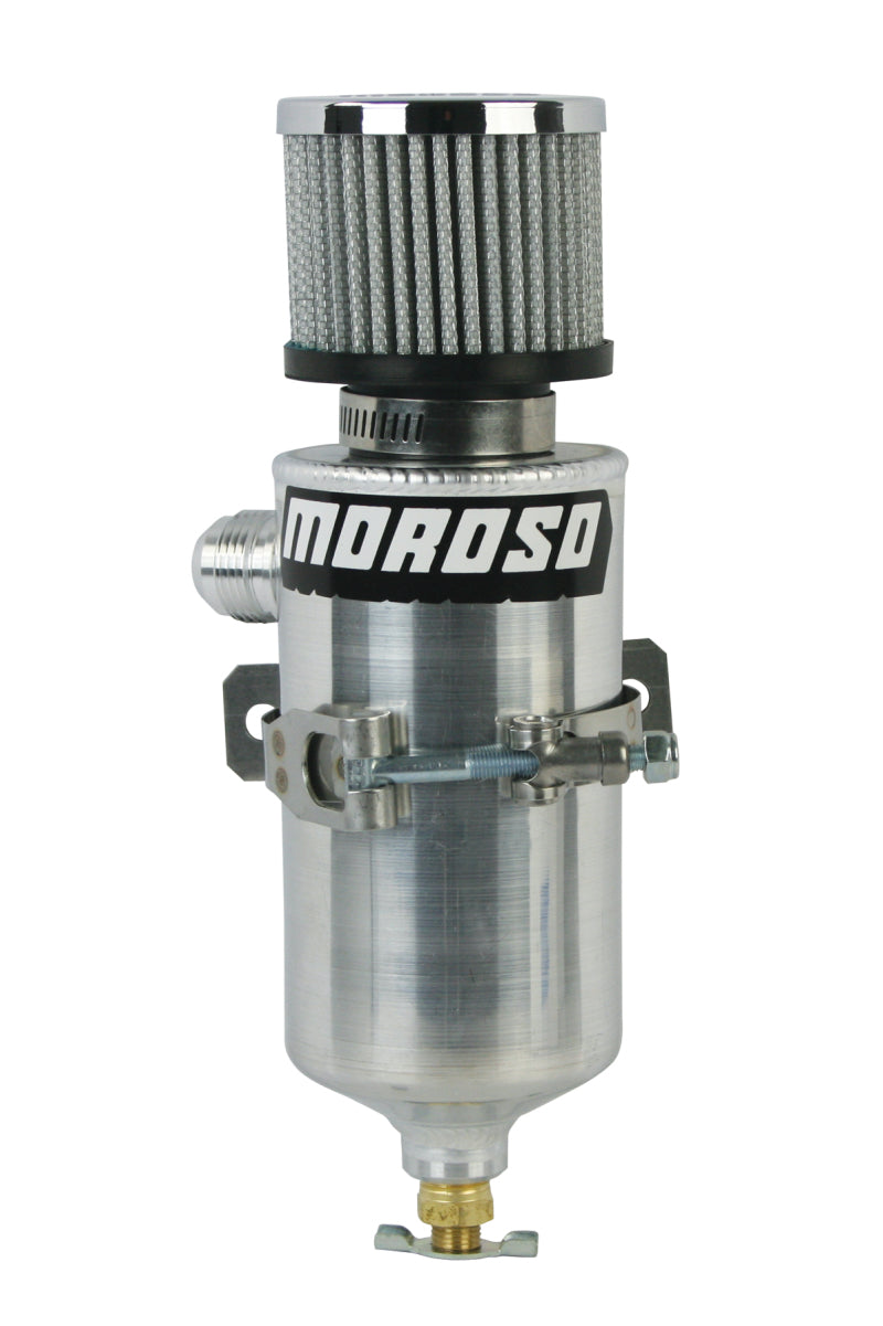 Moroso Breather Tank/Catch Can -12An Male Fitting - Aluminum - awdtuningtx