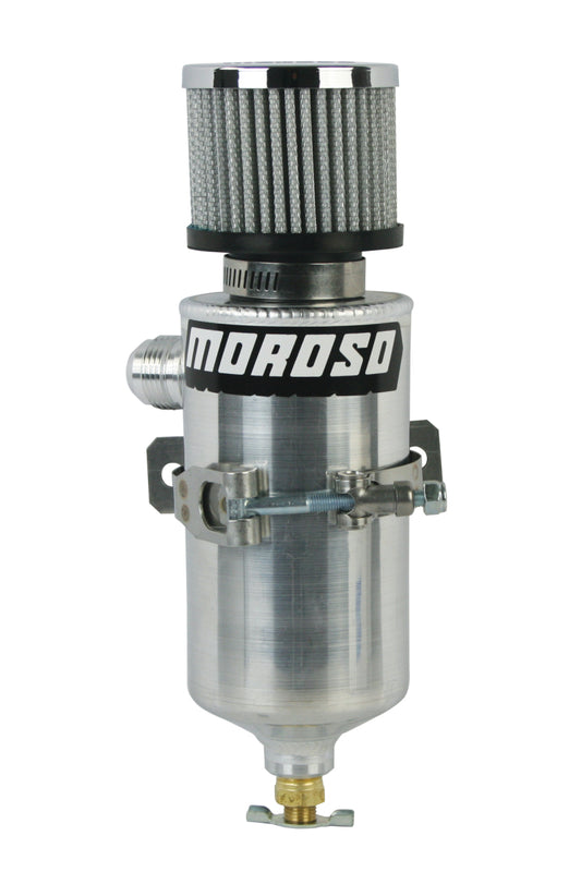 Moroso Breather Tank/Catch Can -12An Male Fitting - Aluminum - awdtuningtx