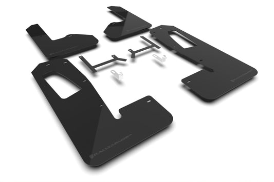 Rally Armor 2022+ Rivian R1S Black UR Mud Flap w/ Metallic Black Logo - awdtuningtx