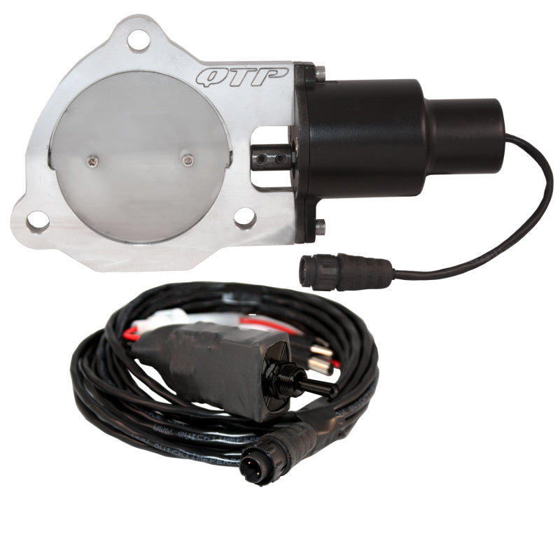 QTP 3.5in Bolt-On QTEC Electric Cutout Valve - Single - awdtuningtx