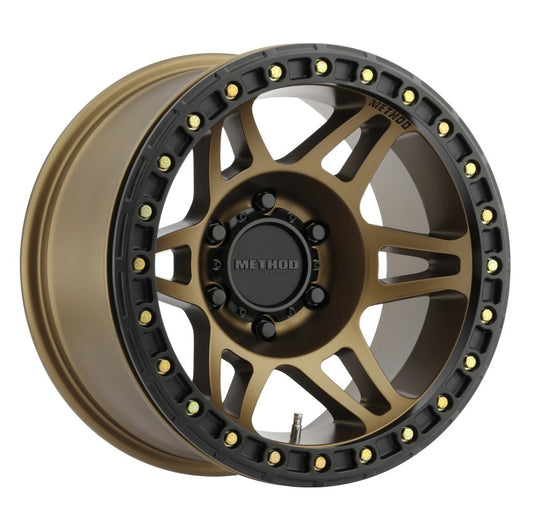 Method MR106 Beadlock 17x9 -44mm Offset 5x5 71.5mm CB Method Bronze w/BH-H24125 Wheel - awdtuningtx