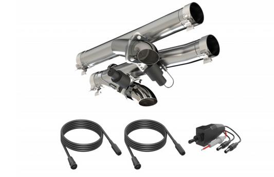 QTP 2021+ Ram TRX 6.2L Aggressor Cutout Pipes - awdtuningtx