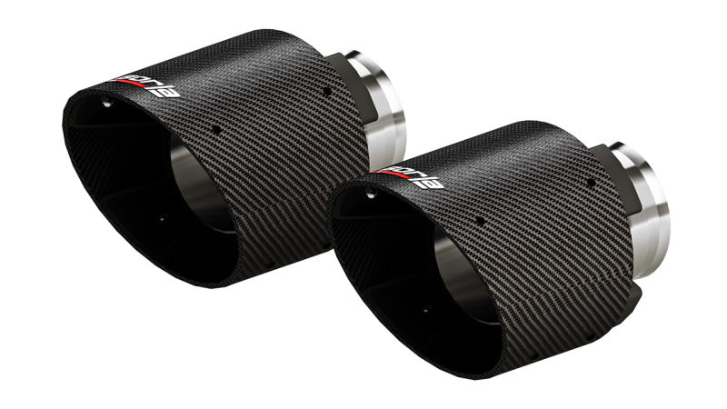 Borla 15-24 Dodge Charger V8 / 2023 Chrysler 300C T-304 SS Tips 5in Outlet - Carbon / Black Anodized - awdtuningtx