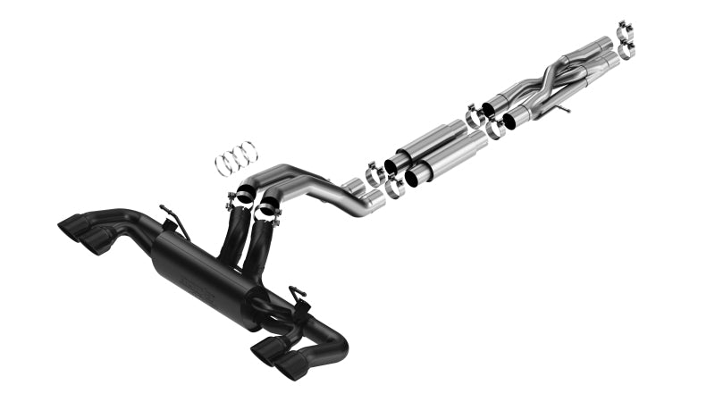 Borla 21-22 Jeep Wrangler Rubicon 392 6.4L V8 AT 4WD 4DR ATAK Cat-Back Exhaust - Coated Black - awdtuningtx