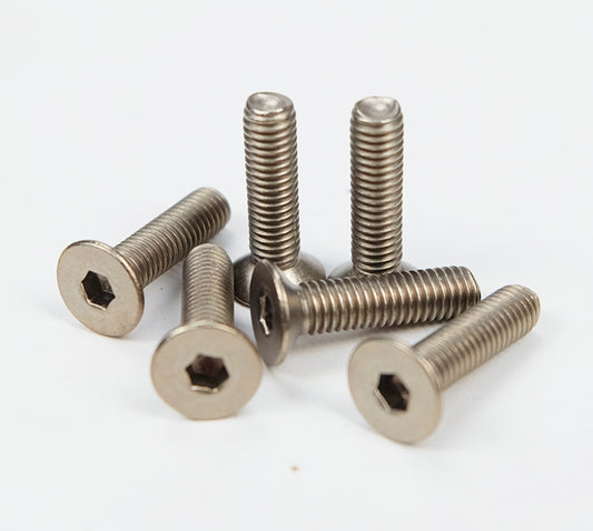 NRG Titanium Silver Steering Wheel Screw Kit Upgrade- Conical - awdtuningtx