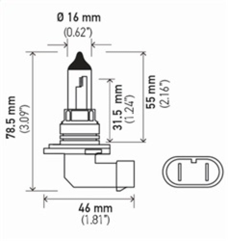 Hella 9006 12V 55W Halogen Bulb - awdtuningtx