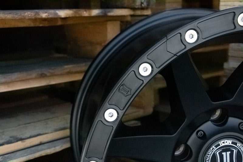 ICON 17in Compression/Alpha/Rebound Wheel Rock Ring Kit (20 Bolt) - awdtuningtx