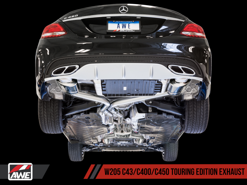 AWE Tuning Mercedes-Benz W205 C450 AMG / C400 Touring Edition Exhaust - awdtuningtx