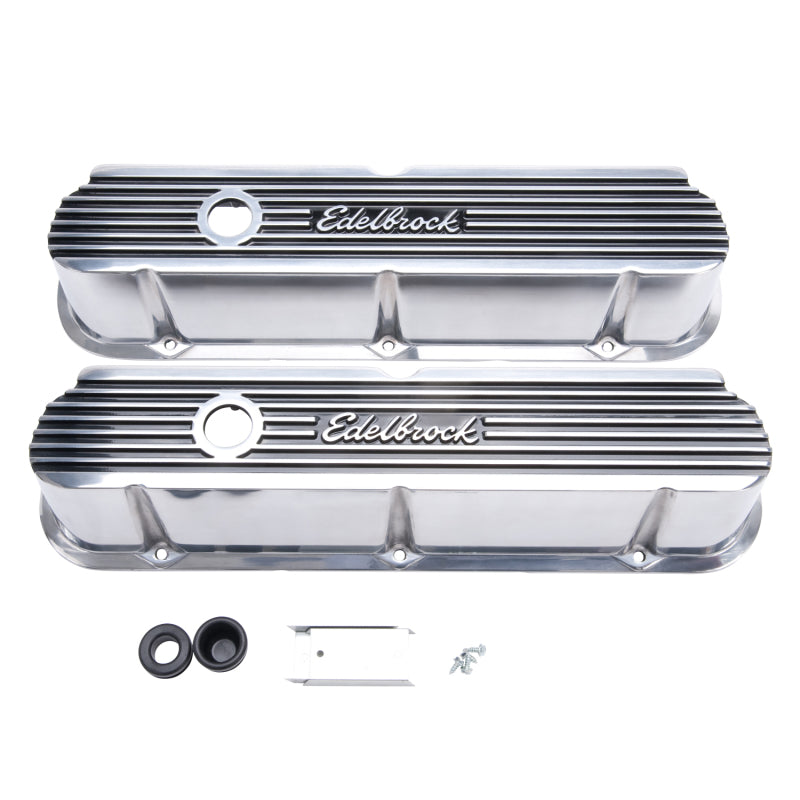 Edelbrock Valve Cover Elite II Series Ford 289-302-351W CI V8 Tall Polished - awdtuningtx