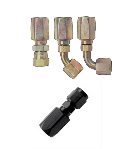 Fragola -6AN x 45 Degree Hose End - Power Steering - awdtuningtx
