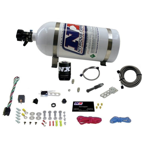 Nitrous Express Dry EFI Single Nozzle Nitrous Kit (35-150HP) w/10lb Bottle - awdtuningtx