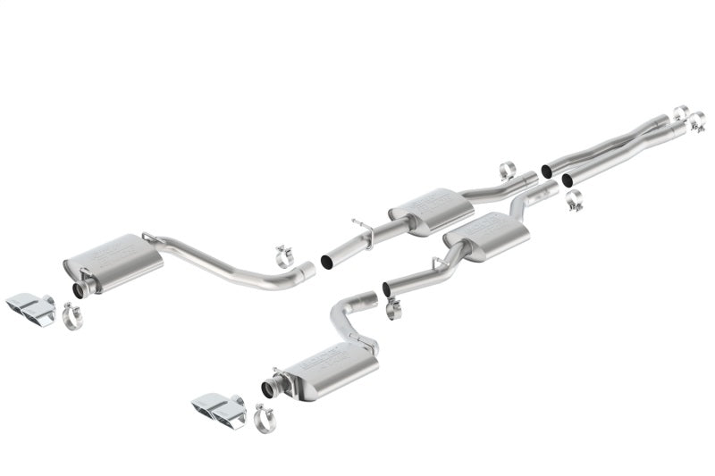 Borla 15-16 Dodge Challenger R/T 5.7L Dual Rectangle Angle Cut Dual Split Rear Exit ATAK Exhaust - awdtuningtx