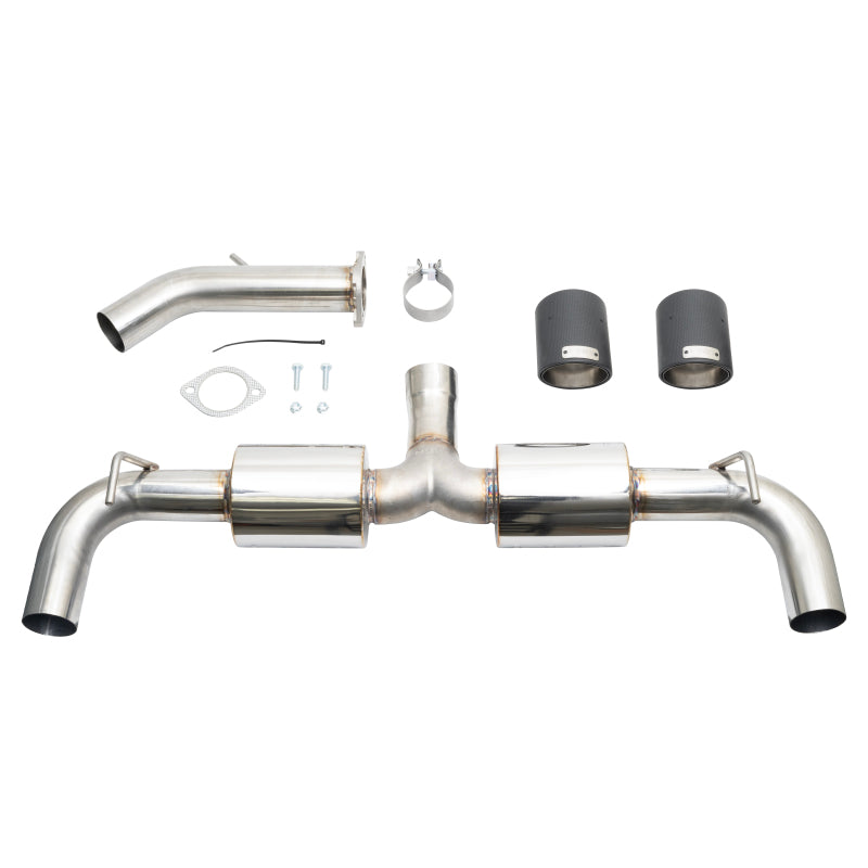 Injen 19-22 Hyundai Veloster N L4 2.0L Turbo Performance SS Axle Back Exhaust System - Carbon Tips - awdtuningtx