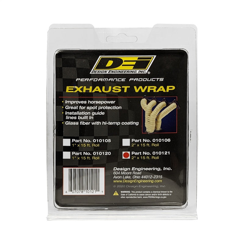 DEI Exhaust Wrap 2in x 15ft - Black - awdtuningtx