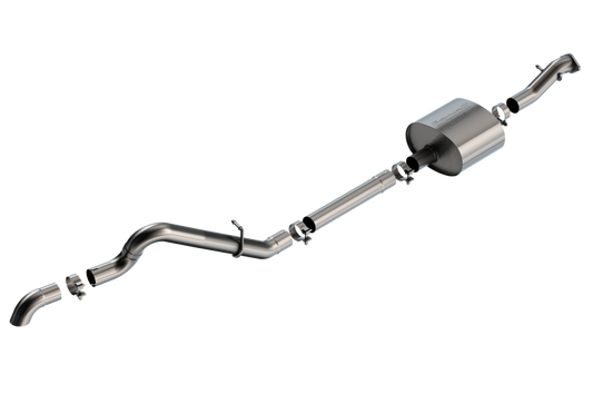 Borla 21-22 Ford Bronco 2.7L 2DR/4DR T-304 Stainless Steel Cat-Back S-Type Exhaust - Brushed - awdtuningtx