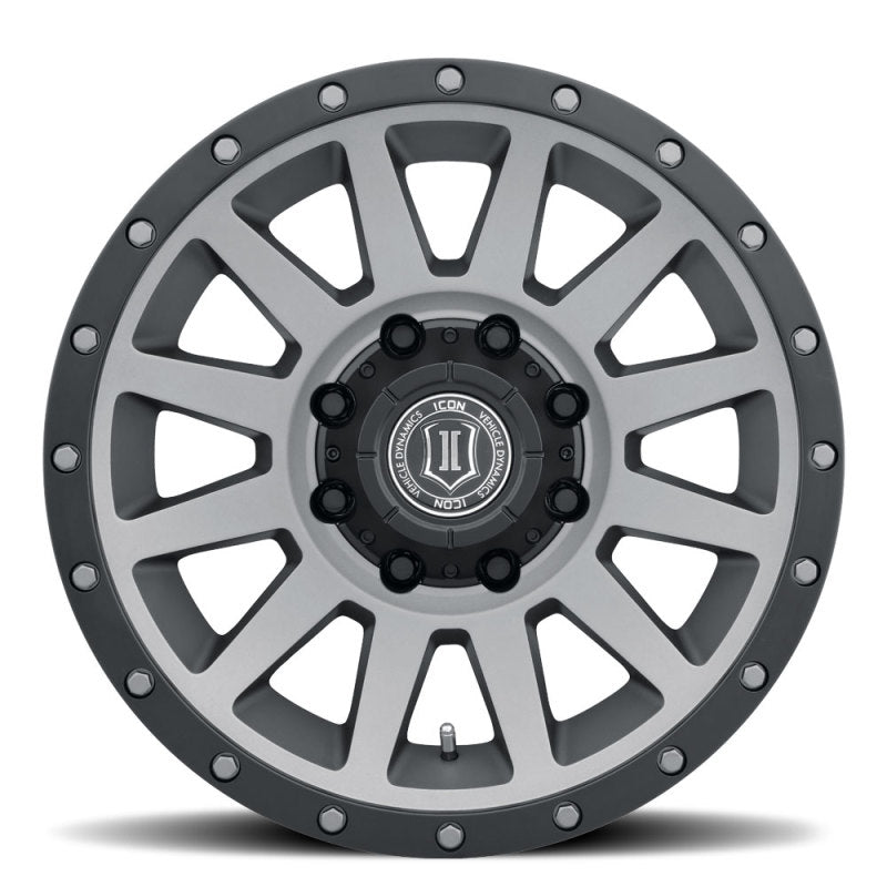 ICON Compression HD 18x9 8x170 6mm Offset 5.25in BS Titanium Wheel - awdtuningtx