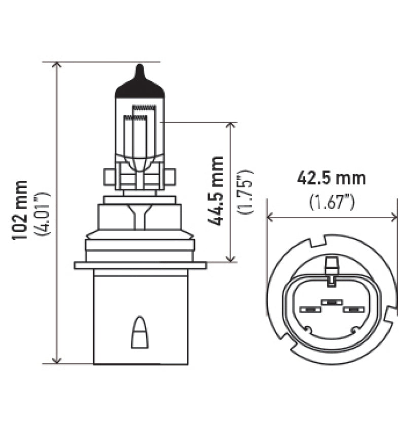 Hella Bulb 9004 12V 65/45W Xen Wht Xb (2) - awdtuningtx