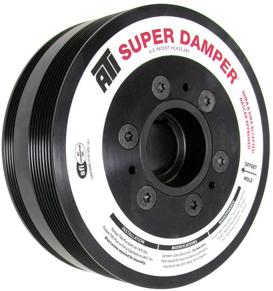 ATI Damper - 7.65in - Alum - 8 & 4 Grv - LS7 - Y Body Corvette - Gen 5 Z28 - LS3 - OEM Size - 2 Ring - awdtuningtx