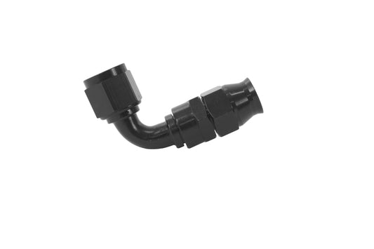 Aeromotive PTFE Hose End - AN-08 - 90 Deg - Black Anodized - awdtuningtx