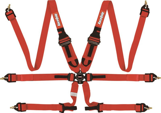 RaceQuip Red FIA CAMLOCK 6pt 2in Pull Down Lap FHR - awdtuningtx