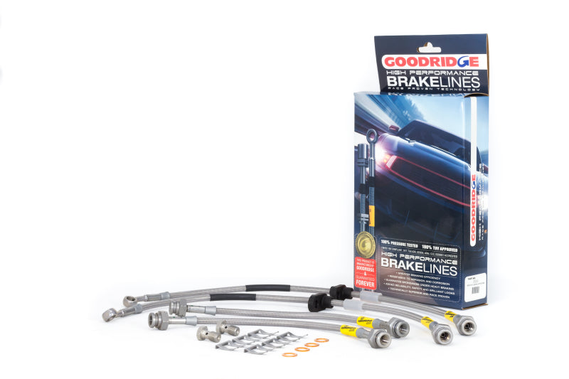Goodridge 96-00 Honda Civic LX/EX w/ LG Front Rotors Brake Lines - awdtuningtx