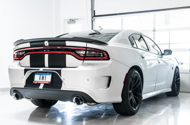 AWE Tuning 2015+ Dodge Charger 6.4L/6.2L Supercharged Track Edition Exhaust - Chrome Silver Tips - awdtuningtx