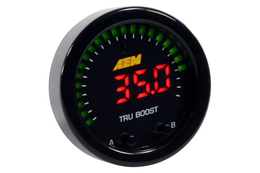 AEM X-Series Tru-Boost Controller Gauge w/ Boost Control Solenoid 80PSIg Internal MAP Sensor - awdtuningtx