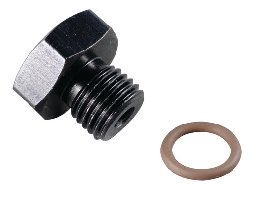 Fragola -6AN Port Plug 9/16-18 - Black - awdtuningtx