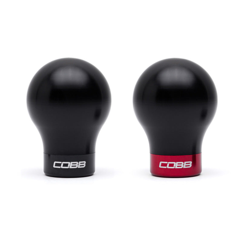 Cobb Subaru 6-Speed Weighted COBB Shift Knob - Black (Incl. Both Red + Blk Collars) - awdtuningtx